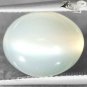 8.87 CT.Natural Oval 10.5*13 mm. Cat's Eye Effect Smoky Gray Moonstone Feldspar