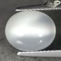 4.33 CT.Natural Oval 9*11 mm. Strong Cat's Eye Crystal White Moonstone Feldspar