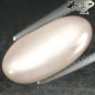 7.28 CT.Natural Oval 8*17 mm. Strong Cat's Eye Smoky Salmon Peach Moonstone Gems