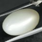 10.11 CT.Natural Oval 10*16 mm. Strong Cat's Eye Effect Silky Yellow Moonstone