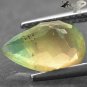 2.89 Ct.Natural Pear 8*11 mm Purple Green Banded Yellow Vietnam Rainbow Fluorite