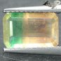 2.55 Ct.Natural Emerald 7*10.5 mm. Purple Green Yellow Vietnam Rainbow Fluorite
