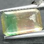 2.55 Ct.Natural Emerald 7*10.5 mm. Purple Green Yellow Vietnam Rainbow Fluorite