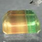5.12 Ct.Natural Emerald 8.5*10.5 mm Purple Green Yellow Layers Clear Fluorite 螢石