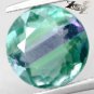 6.43 CT.Natural Round 11 mm. Intense Blue Green Purple Zone Clear Fluorite &egrave;�&cent;&ccedil;�&sup3;