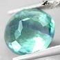 6.43 CT.Natural Round 11 mm. Intense Blue Green Purple Zone Clear Fluorite &egrave;�&cent;&ccedil;�&sup3;