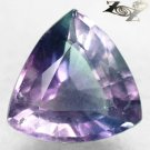 9.8 CT.Natural Trillion 14 mm Intense Purple Blue Green Zone Vietnam Fluorite 螢石
