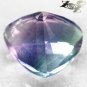 9.8 CT.Natural Trillion 14 mm Intense Purple Blue Green Zone Vietnam Fluorite &egrave;�&cent;&ccedil;�&sup3;
