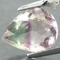 3.42 Ct.Natural Pear 8*11 mm. Purple Green Banded White Blue John Color Fluorite