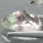 3.42 Ct.Natural Pear 8*11 mm. Purple Green Banded White Blue John Color Fluorite