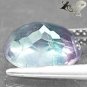 3.11 CT.Natural Oval 8.5*10 mm. Clear Green Purple Layers Vietnam Fluorite Gems