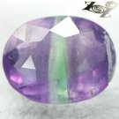 8.02 CT.Natural Oval 11*14mm Intense Purple Green Zone Clear Vietnam Fluorite 螢石