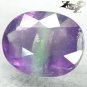 8.02 CT.Natural Oval 11*14mm Intense Purple Green Zone Clear Vietnam Fluorite 螢石