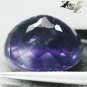 16.6 CT.Natural Oval 13*16 mm Intense Sweet Violet Green Layers Clear Fluorite