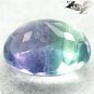 8.44 CT.Natural Oval 11 * 13 mm. Purple Blue Green Zone Vietnam Fluorite Gems