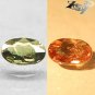 Firely Natural Oval 5*6 mm. Lemon Green Tanzania Color Change Garnet 0.61 CT.Gem