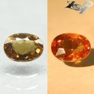 Firely Natural Oval 5*6.5 mm. Intense Green Tanzania Color Change Garnet 1.08 CT