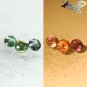 Rare Natural Round 3.3 mm. Tanzania Green Color Change Garnet 0.7 Ct./3 PCS.Gems