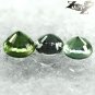 Rare Natural Round 3.3 mm. Tanzania Green Color Change Garnet 0.7 Ct./3 PCS.Gems
