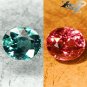 Full Fire VVS1 Natural Oval 4*5 mm.Blue Green Color Change Garnet 0.56CT 顏色變化石榴石