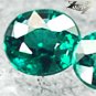 Pair Natural Oval 3.5*4mmVivid Blue Green Nandagala Color Change Garnet 0.62 CT.