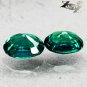 Pair Natural Oval 3.5*4.5 Vivid Blue Green Nandagala Color Change Garnet 0.73 CT