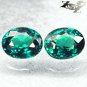 Pair Natural Oval 4*5 mm.Vivid Blue Green Nandagala Color Change Garnet 0.85 CT.