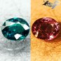 VVS Natural Oval 4*5 mm. Vivid Blue Green Nandagala Color Change Garnet 0.51 CT.