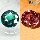 IF Natural Round 4.5mm.Green Blue Nandagala Color Change Garnet 0.52 CT. 顏色變化石榴石