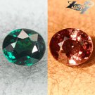 Natural Oval 4.5*5 mm.Vivid Blueish Green Nandagala Color Change Garnet 0.59 CT.
