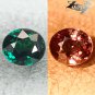 Natural Oval 4.5*5 mm.Vivid Blueish Green Nandagala Color Change Garnet 0.59 CT.