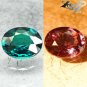 VVS1 Natural Oval 4.5*5.5 Vivid Blue Green Nandagala Color Change Garnet 0.58 CT