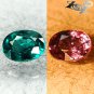 VVS1 Natural Oval 4*5mm Green Blue Nandagala Color Change Garnet 0.5 CT. 顏色變化石榴石