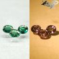 VVS 1 Natural Oval 4*4.5mm/3Pcs Intense Green Blue Color Change Garnet 0.98 CT.