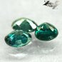 VVS 1 Natural Oval 4*4.5mm/3Pcs Intense Green Blue Color Change Garnet 0.98 CT.
