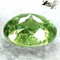 Natural Oval 5*6mm Clear Asbestos Rutile Red Spark Demantoid Garnet 0.95 CT. ç¿ æ¦´çŸ³