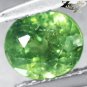 Natural Oval 5*6 mm. Red Spark Intense Green Andradite Demantoid Garnet 1.09 CT.
