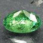 Firely Natural Oval 5*6.5 mm. Red Spark Intense Green Andradite Demantoid 1 CT.