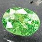 Natural Oval 5.5*7 mm.Red Spark Intense Green Andradite Demantoid Garnet 1.16 CT