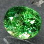 Natural Oval 5*6 mm.Red Spark Vivid Green Andradite Demantoid Garnet 1.06 CT.ç¿ æ¦´çŸ³