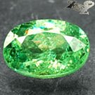Natural Oval 5.5*7 mm.Red Spark Green Andradite Demantoid Garnet 1.05 CT.Gems