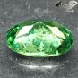 Natural Oval 5.5*7 mm.Red Spark Green Andradite Demantoid Garnet 1.05 CT.Gems