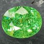Natural Oval 5.5*7mm. Red Spark intense Green Andradite Demantoid Garnet 1.25 CT