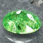 Natural Oval 5.5*7mm. Red Spark intense Green Andradite Demantoid Garnet 1.25 CT