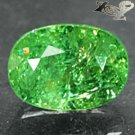 Natural Oval 5*7 mm.Red Spark Intense Green Andradite Demantoid Garnet 1.3 CT.