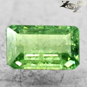 Firely Natural Emerald 4*6 mm Red Spark Green Andradite Demantoid Garnet 0.75 CT