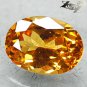2.48 CT.Certified Full Fire VVS Natural Oval 7*10 Vivid Canary Yellow Hessonite