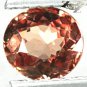 Flawless Natural Oval 5*5 mm Intense Padparadscah Malaya Garnet 0.75 CT 馬來亞石榴石