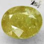 15.55 CT.Natural Oval 14*17 mm. Rainbow Spark Yellow Green Grossular Mali Garnet
