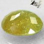 15.55 CT.Natural Oval 14*17 mm. Rainbow Spark Yellow Green Grossular Mali Garnet